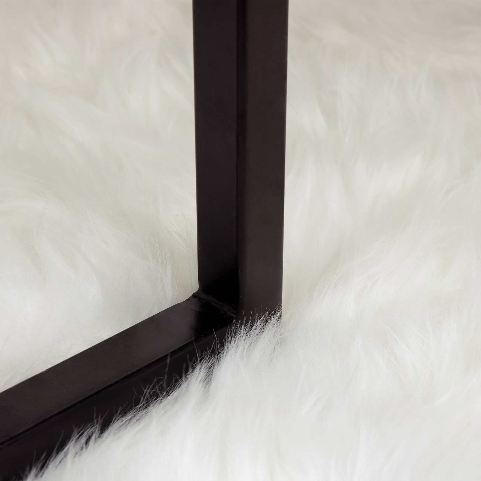 Tapijt van imitatie TAFALLA Wit 140 x 200 cm Polyester