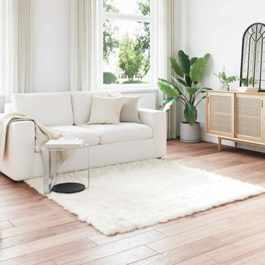 Tapijt van imitatie TAFALLA Wit 160 x 160 cm Polyester