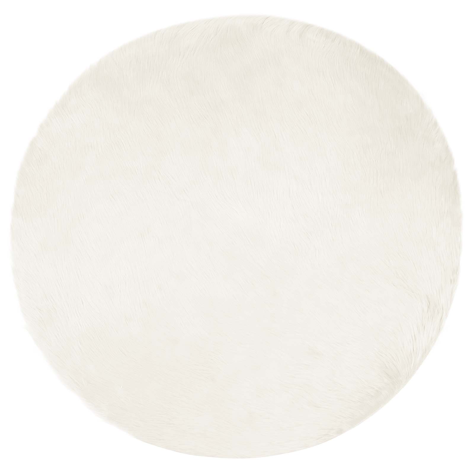 Tapijt van imitatie TAFALLA Wit Ø 200 cm Polyester
