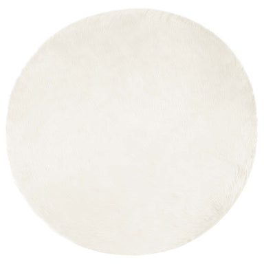 Tapijt van imitatie TAFALLA Wit Ø 200 cm Polyester