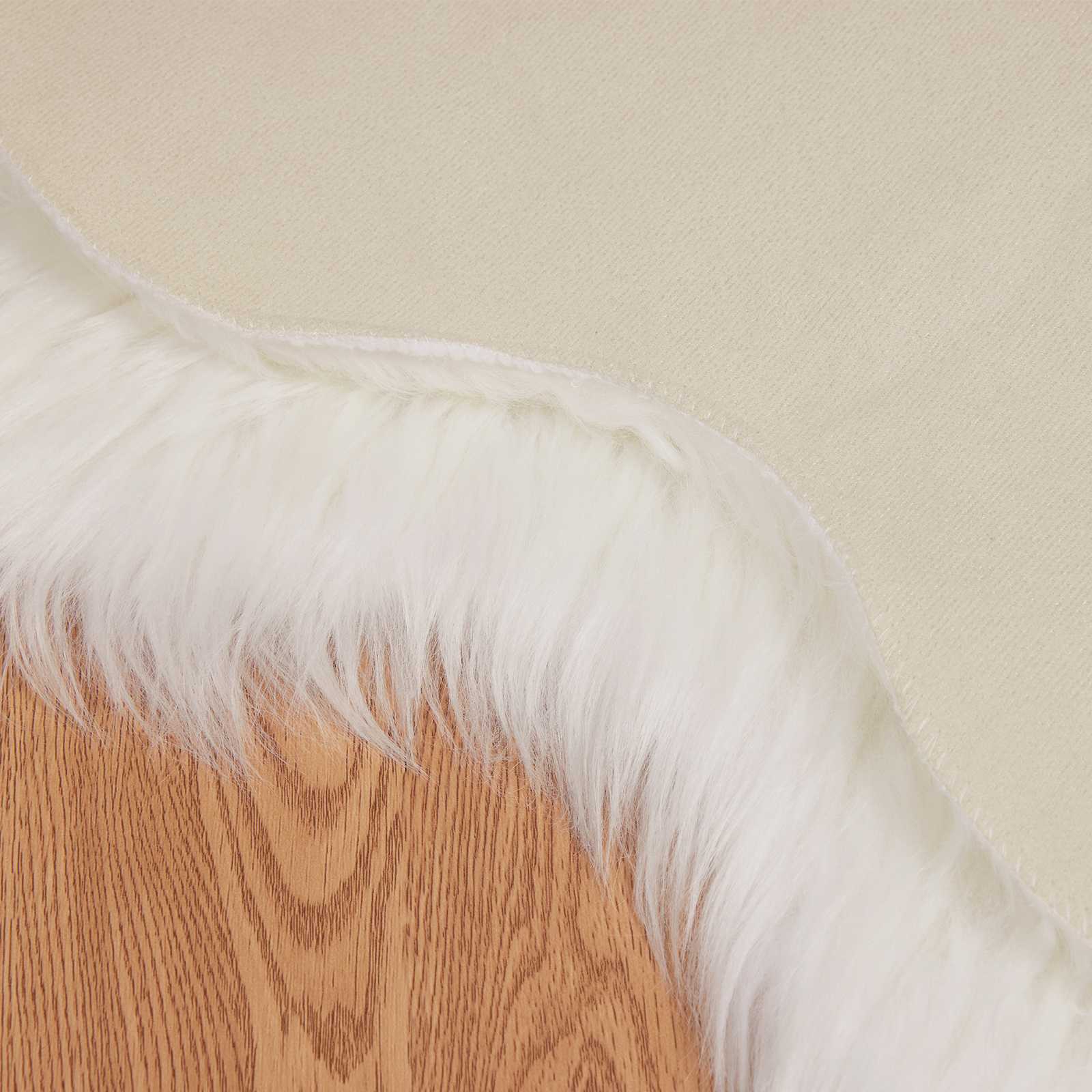 Tapijt van imitatie TAFALLA Wit 60 x 90 cm Polyester