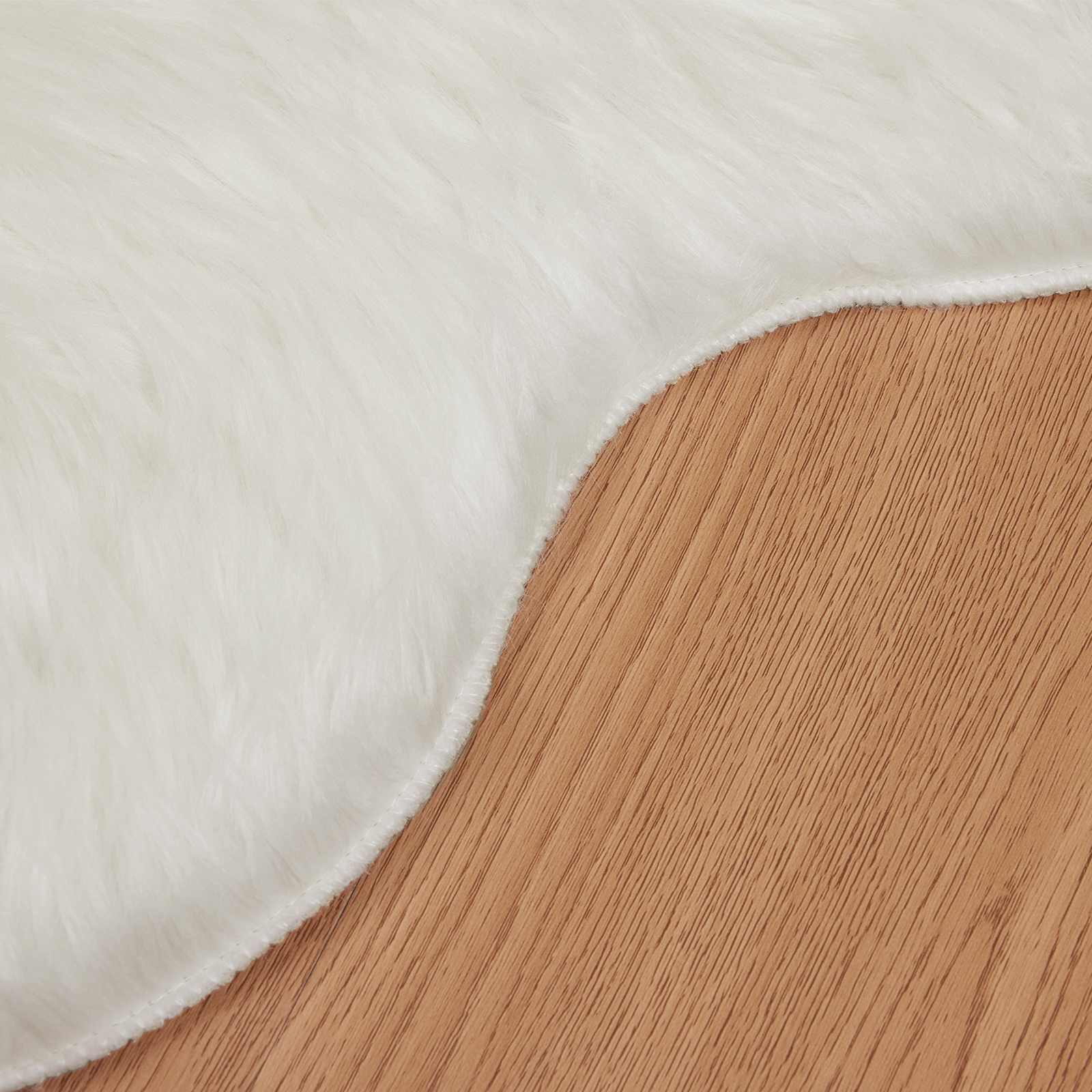 Tapijt van imitatie TAFALLA Wit 60 x 90 cm Polyester