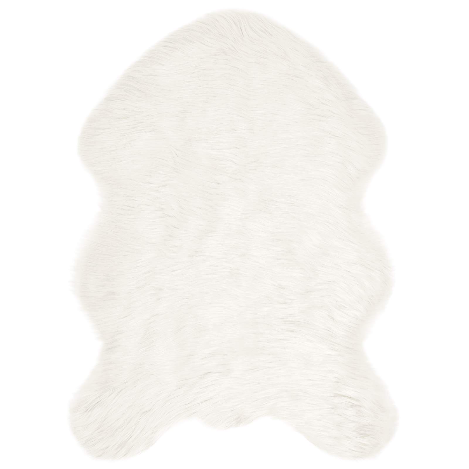 Tapijt van imitatie TAFALLA Wit 60 x 90 cm Polyester