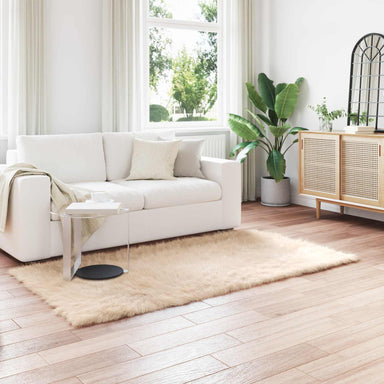 Tapijt van imitatie TAFALLA Beige 80 x 200 cm Polyester