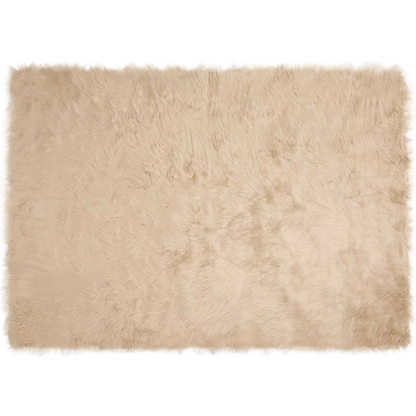 Tapijt van imitatie TAFALLA Beige 140 x 200 cm Polyester