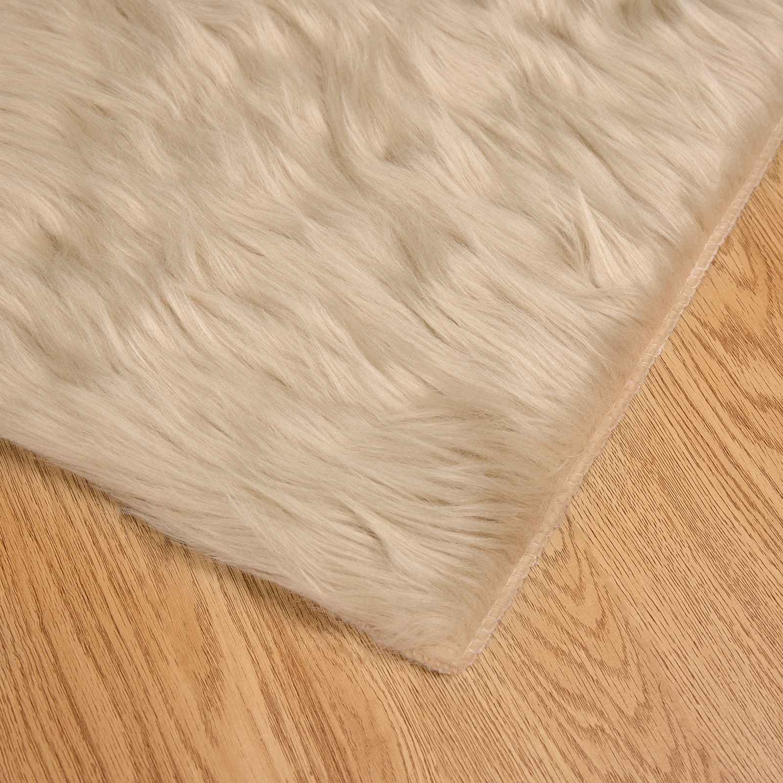 Tapijt van imitatie TAFALLA Beige 200 x 200 cm Polyester