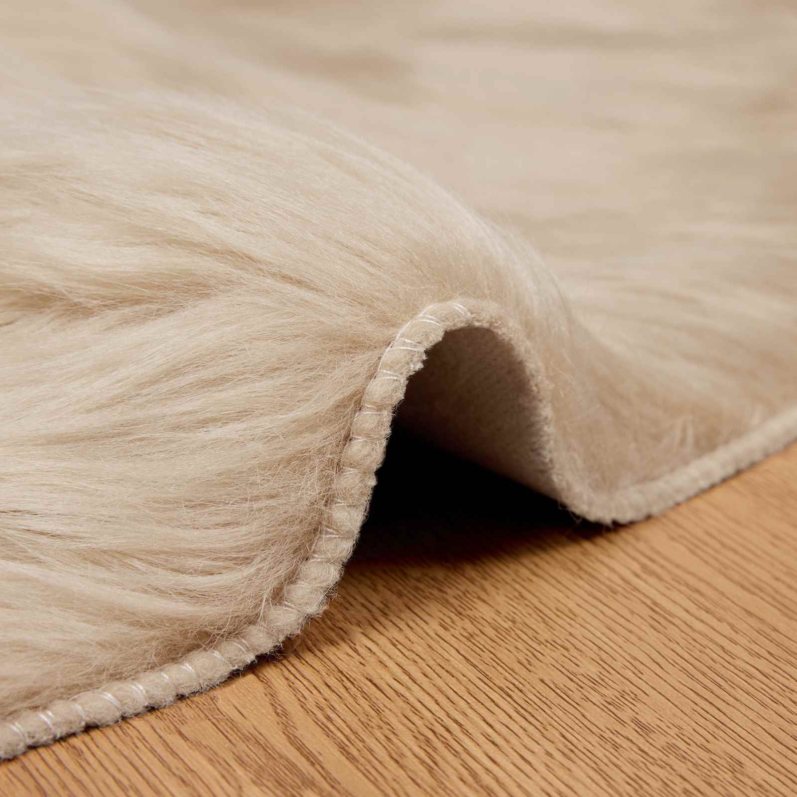Tapijt van imitatie TAFALLA Beige Ø 120 cm Polyester