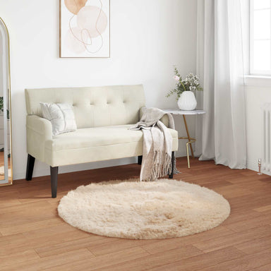 Tapijt van imitatie TAFALLA Beige Ø 120 cm Polyester