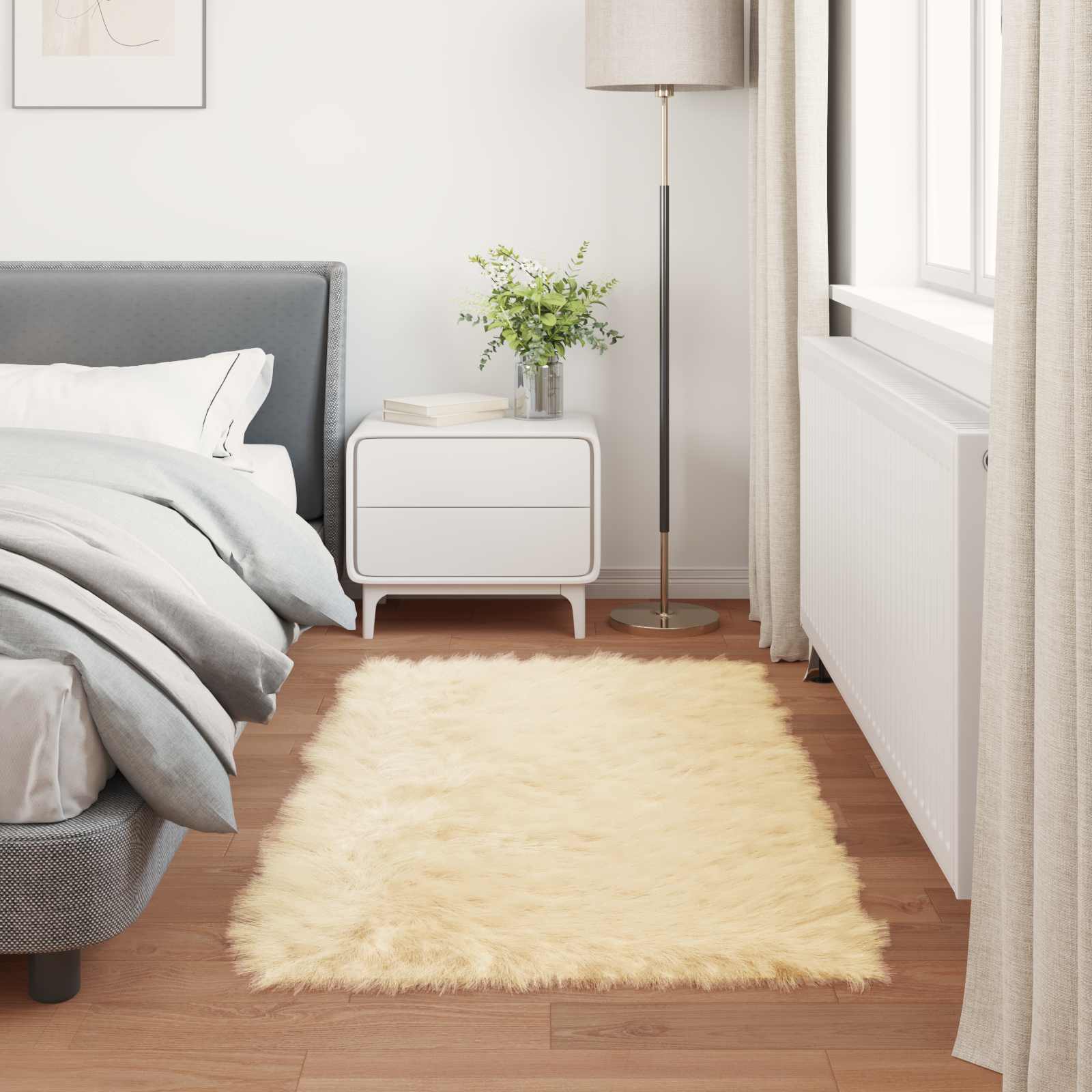 Tapijt van imitatie TAFALLA Crèmekleurig 80 x 150 cm Polyester