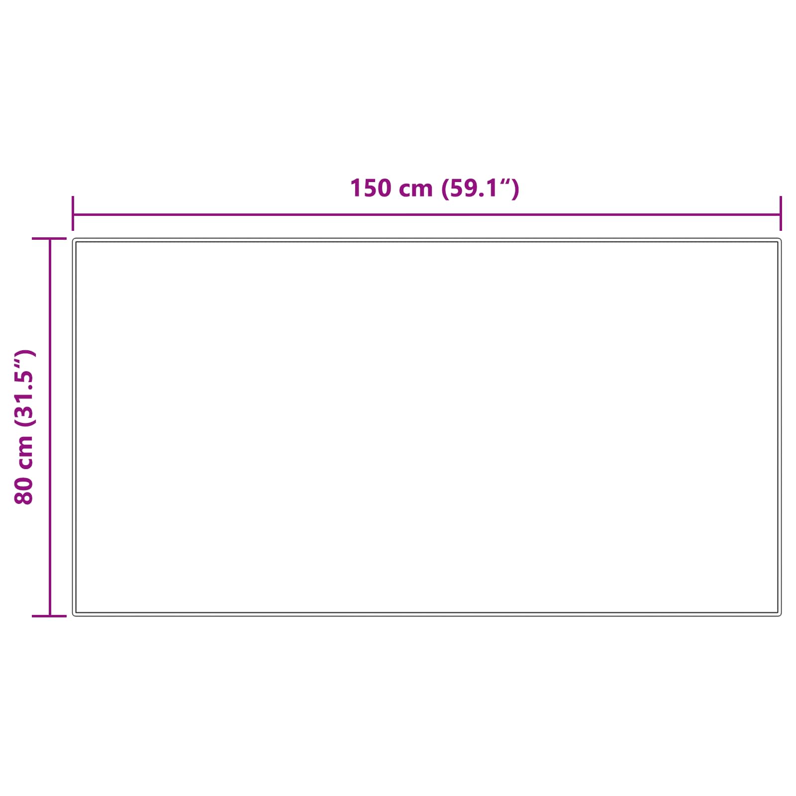 Tapijt van imitatie TAFALLA Crèmekleurig 80 x 150 cm Polyester