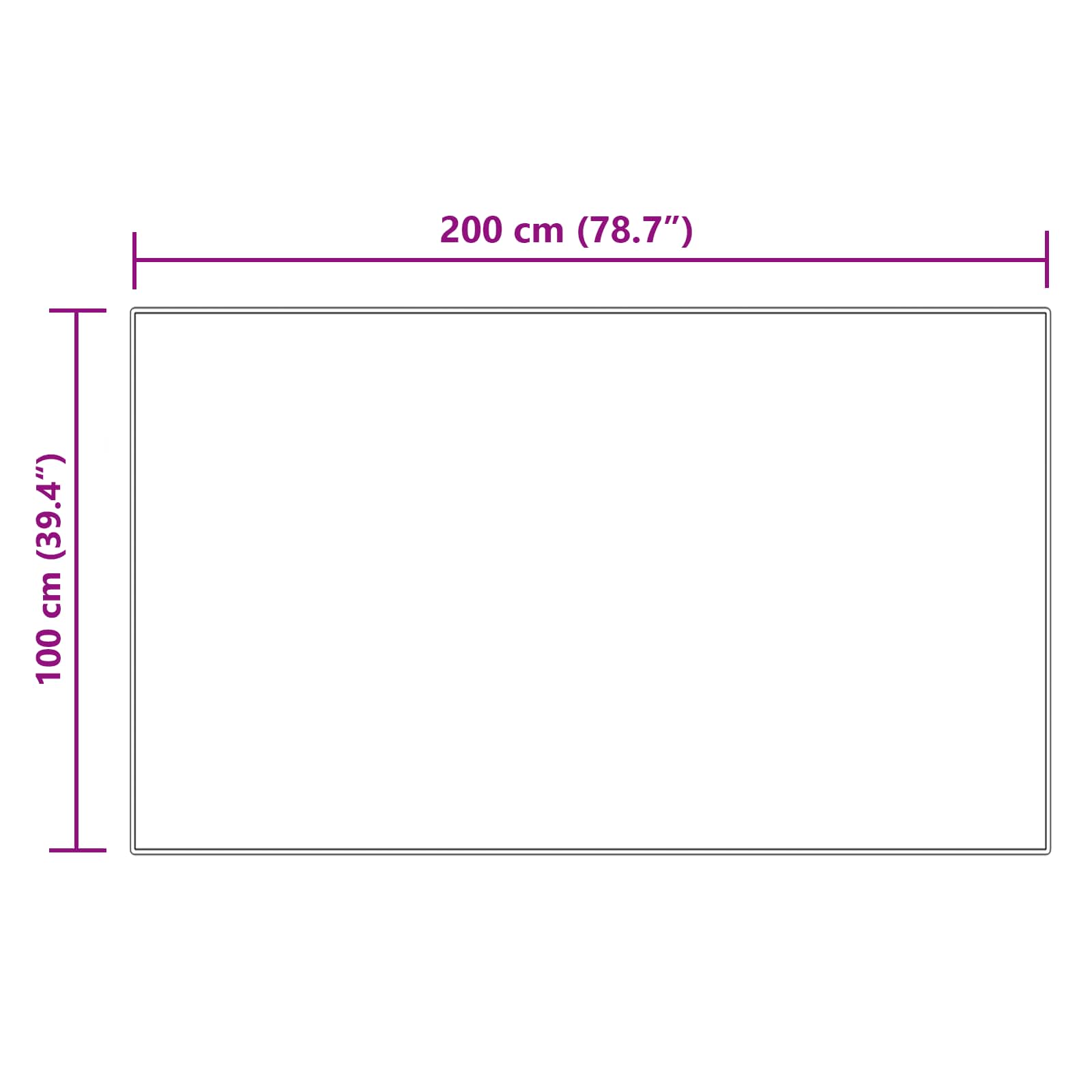 Tapijt van imitatie TAFALLA Crèmekleurig 100 x 200 cm Polyester