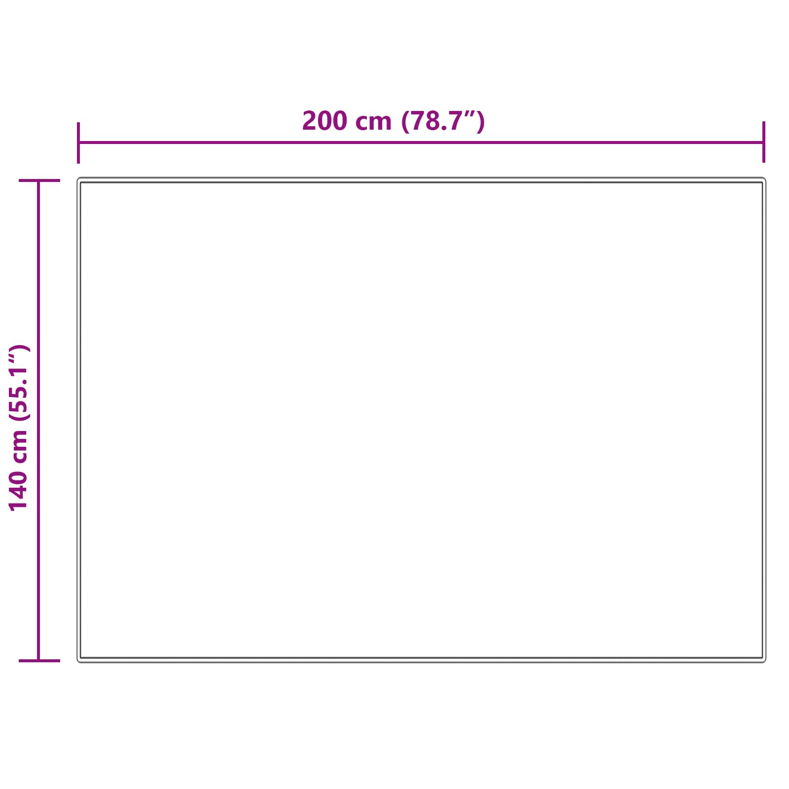 Tapijt van imitatie TAFALLA Crèmekleurig 140 x 200 cm Polyester