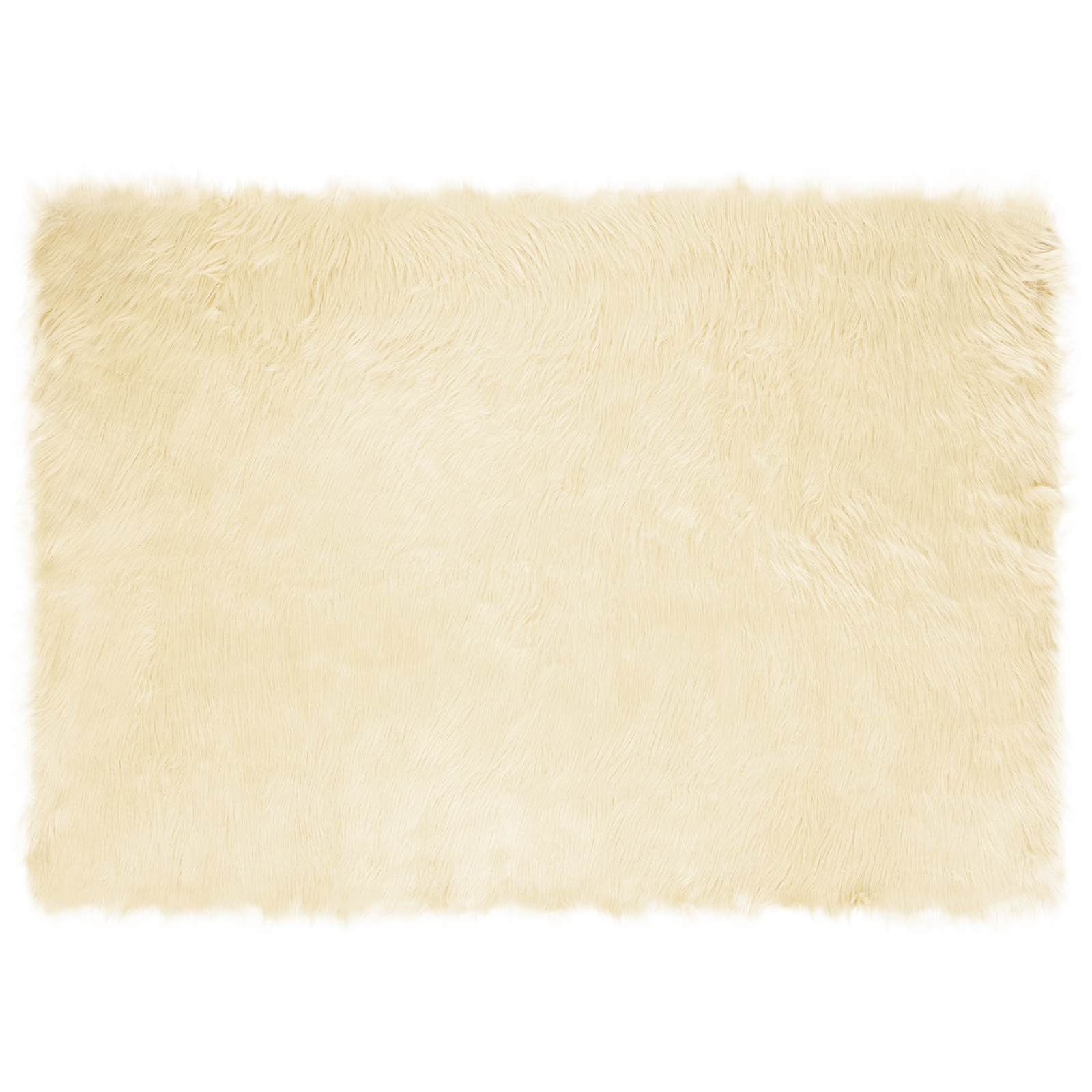 Tapijt van imitatie TAFALLA Crèmekleurig 140 x 200 cm Polyester