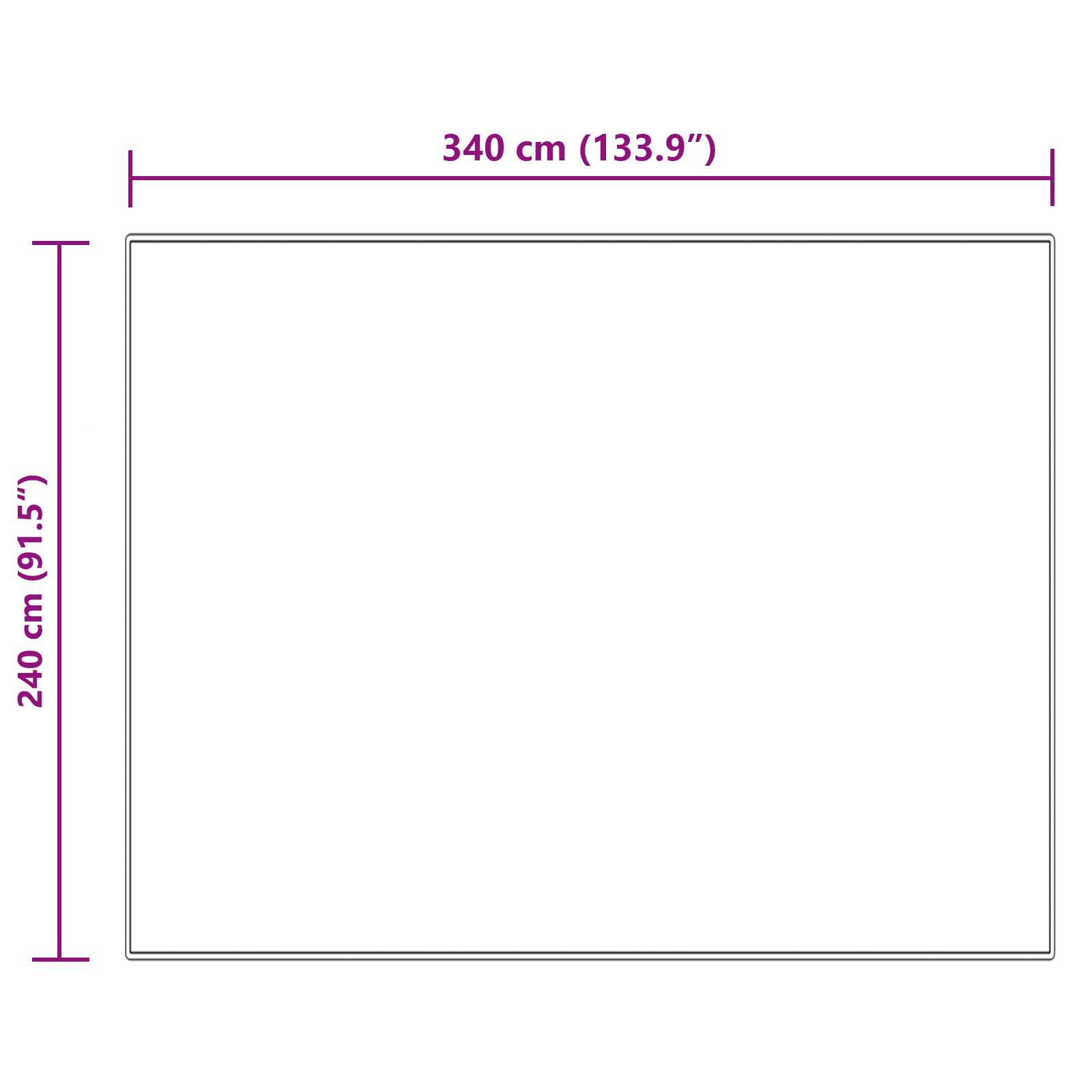 Tapijt van imitatie TAFALLA Crèmekleurig 240 x 340 cm Polyester
