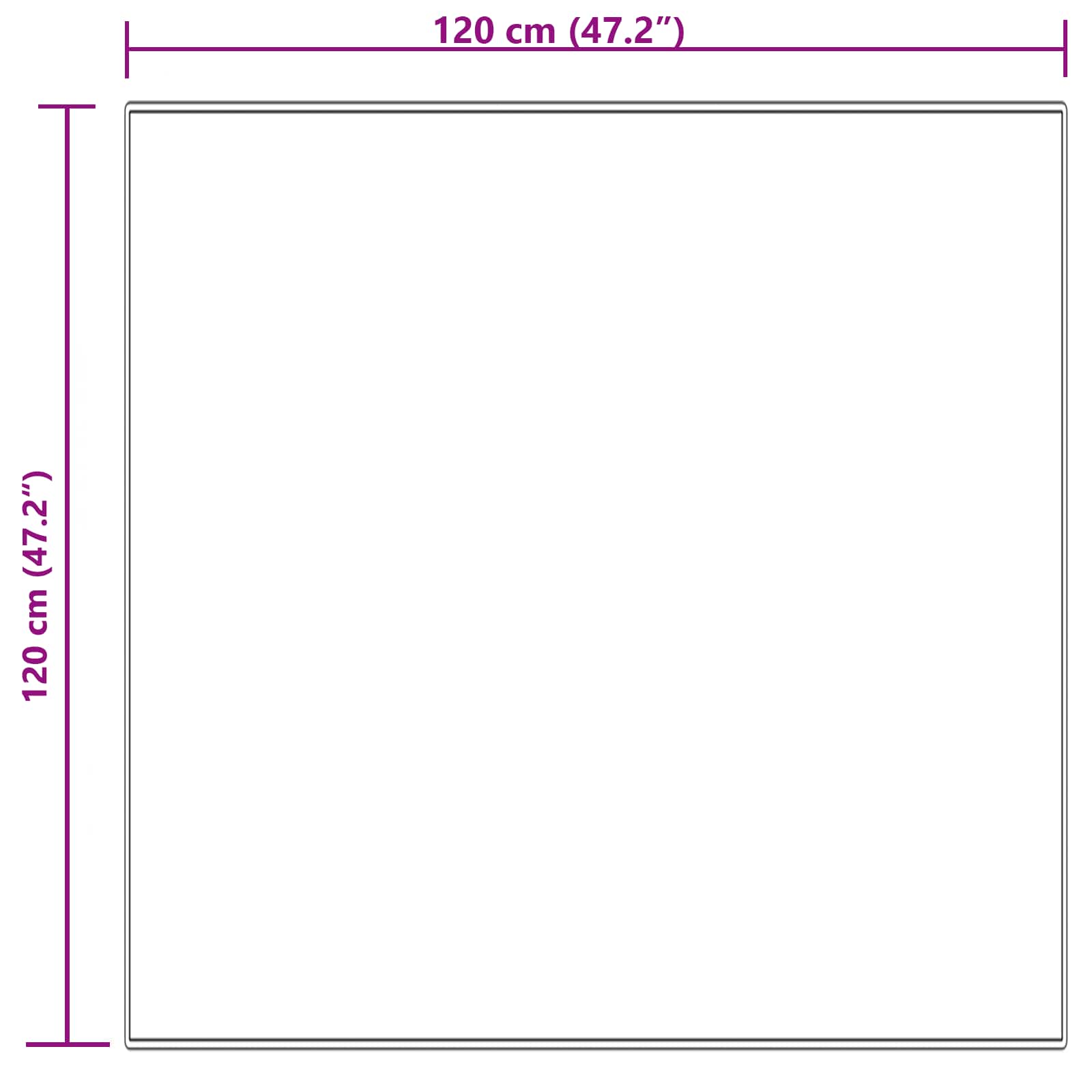Tapijt van imitatie TAFALLA Crèmekleurig 120 x 120 cm Polyester