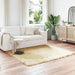 Tapijt van imitatie TAFALLA Crèmekleurig 160 x 160 cm Polyester