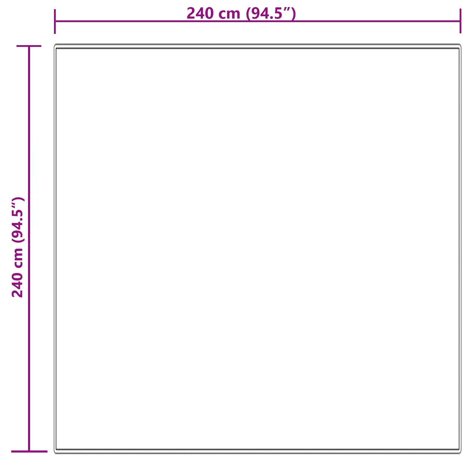 Tapijt van imitatie TAFALLA Crèmekleurig 240 x 240 cm Polyester