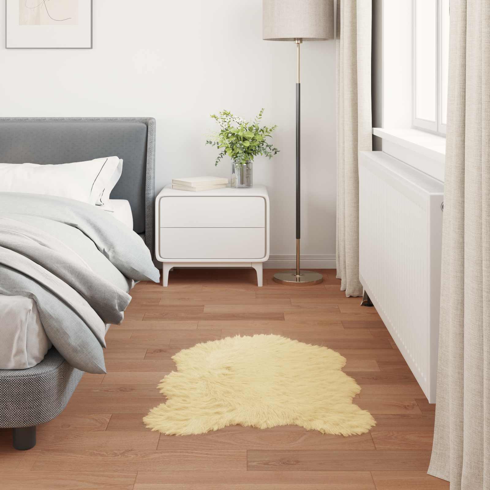 Tapijt van imitatie TAFALLA Crèmekleurig 80 x 120 cm Polyester
