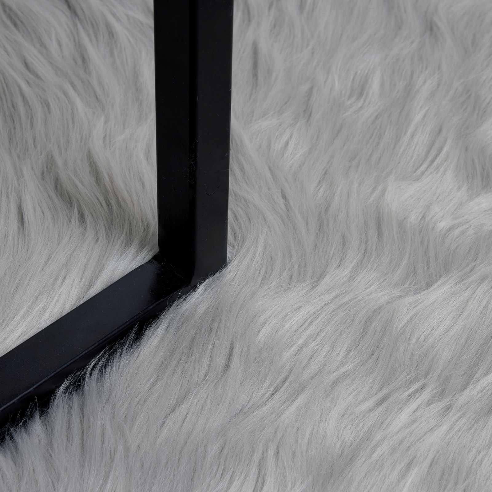 Tapijt van imitatie TAFALLA Grijs 80 x 250 cm Polyester