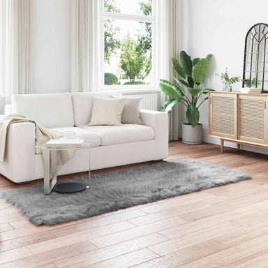 Tapijt van imitatie TAFALLA Grijs 80 x 250 cm Polyester