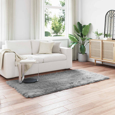 Tapijt van imitatie TAFALLA Grijs 100 x 200 cm Polyester