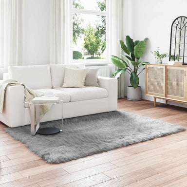 Tapijt van imitatie TAFALLA Grijs 140 x 200 cm Polyester