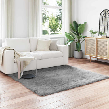 Tapijt van imitatie TAFALLA Grijs 120 x 120 cm Polyester