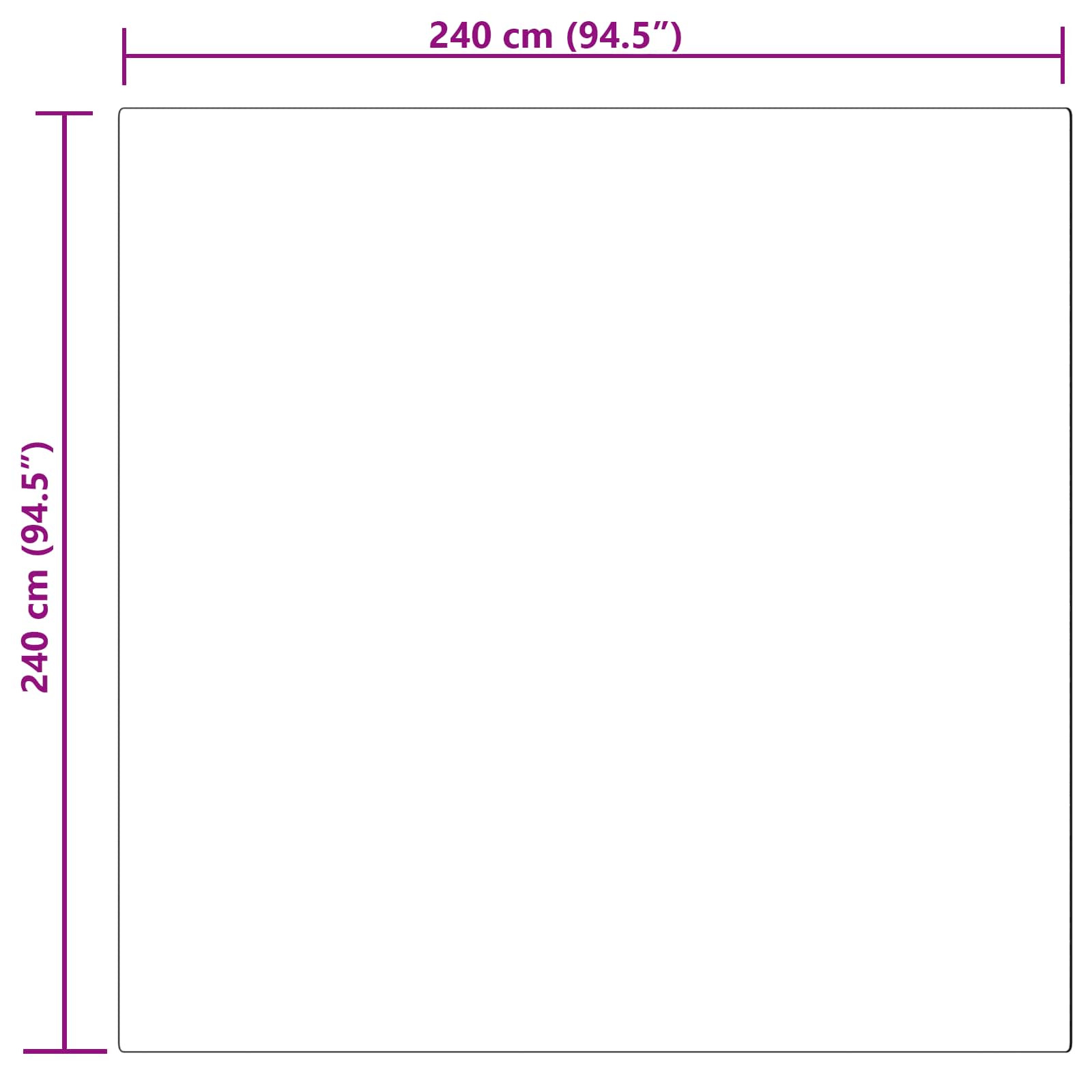 Tapijt van imitatie TAFALLA Grijs 240 x 240 cm Polyester