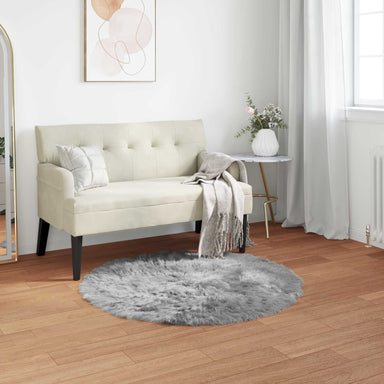 Tapijt van imitatie TAFALLA Grijs Ø 100 cm Polyester