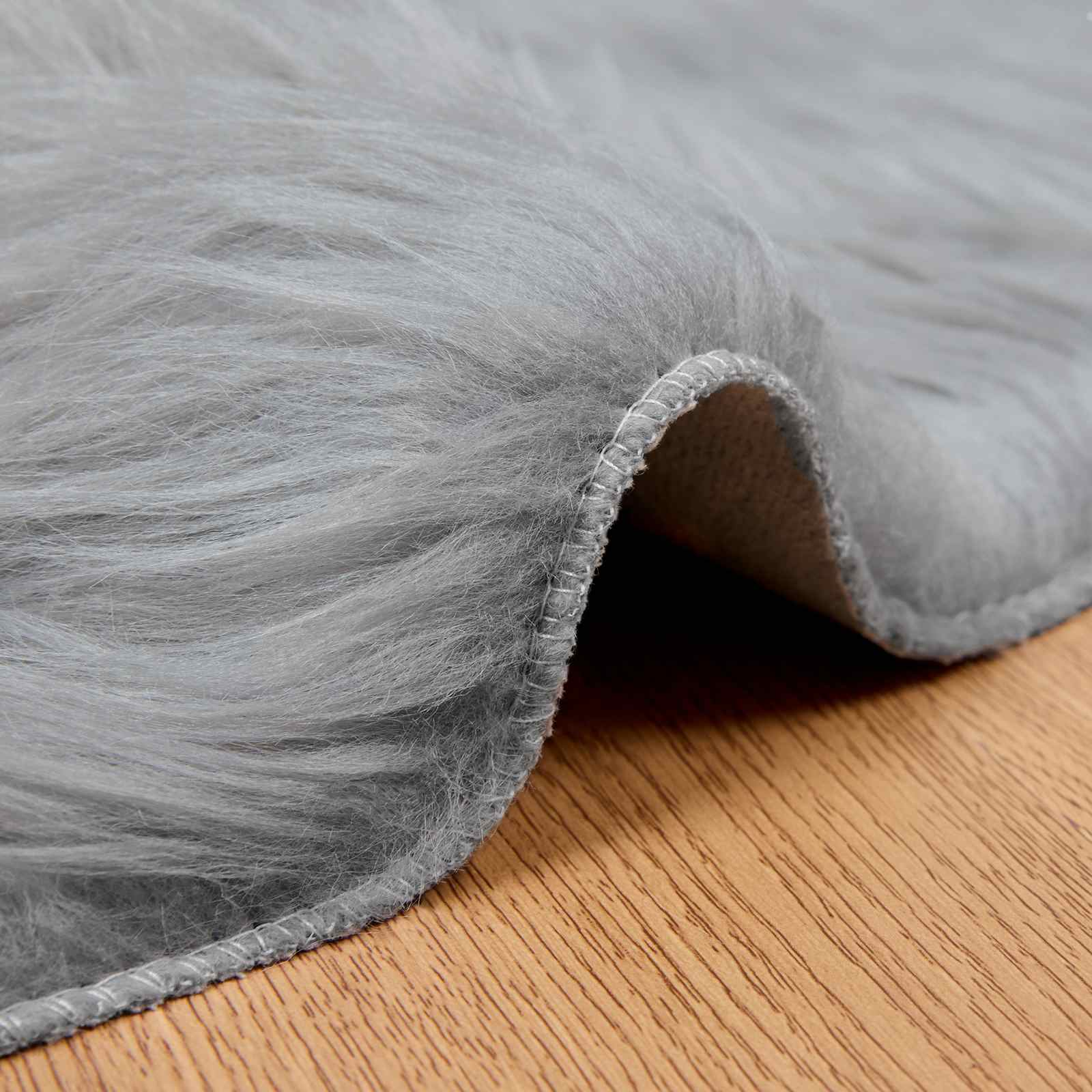 Tapijt van imitatie TAFALLA Grijs Ø 200 cm Polyester