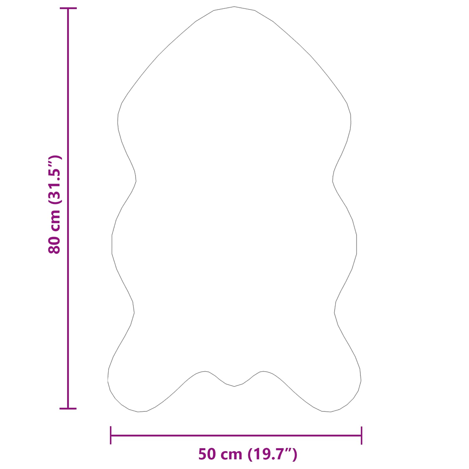 Tapijt van imitatie TAFALLA Grijs 50 x 80 cm Polyester