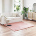 Tapijt van imitatie TAFALLA Roze 160 x 160 cm Polyester