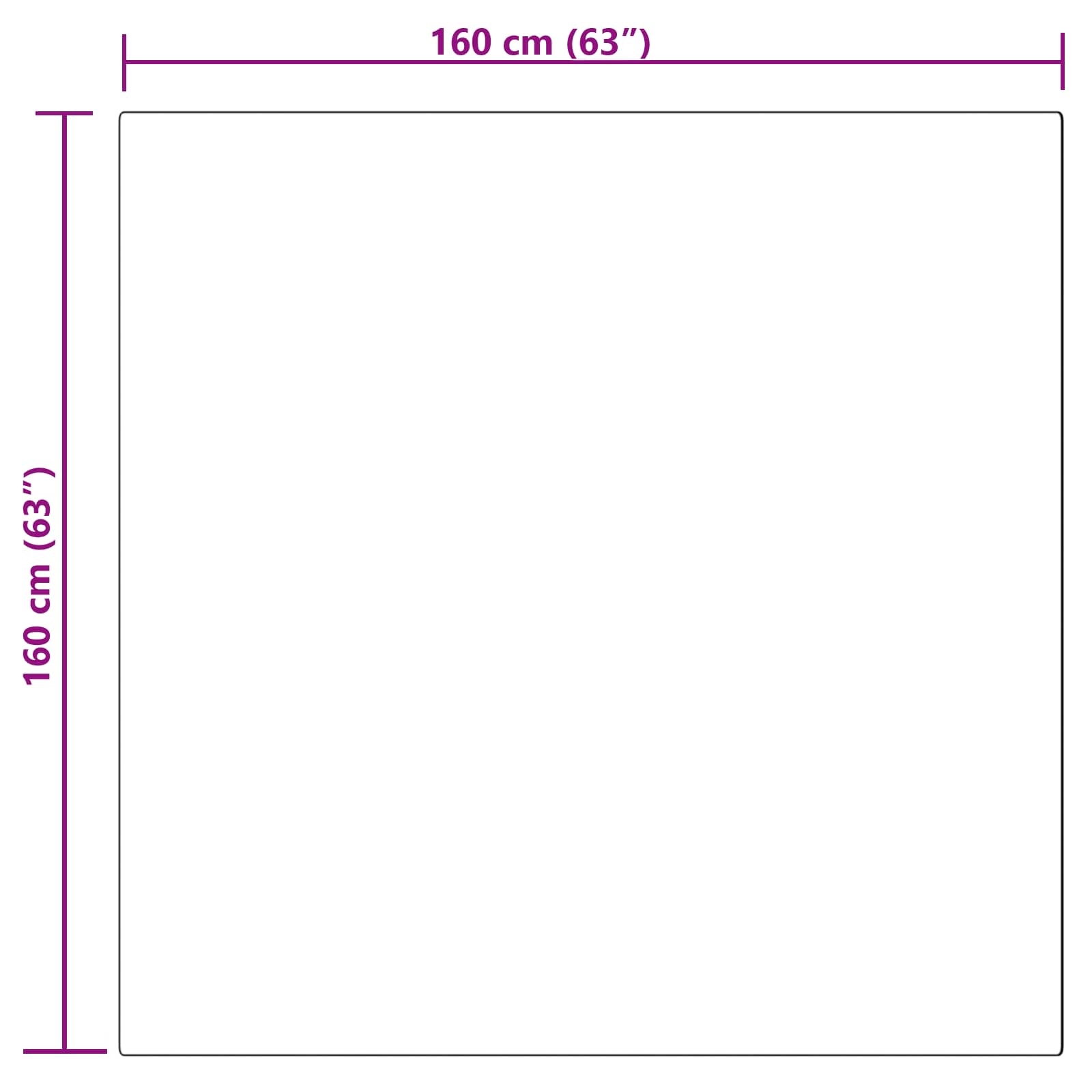 Tapijt van imitatie TAFALLA Roze 160 x 160 cm Polyester