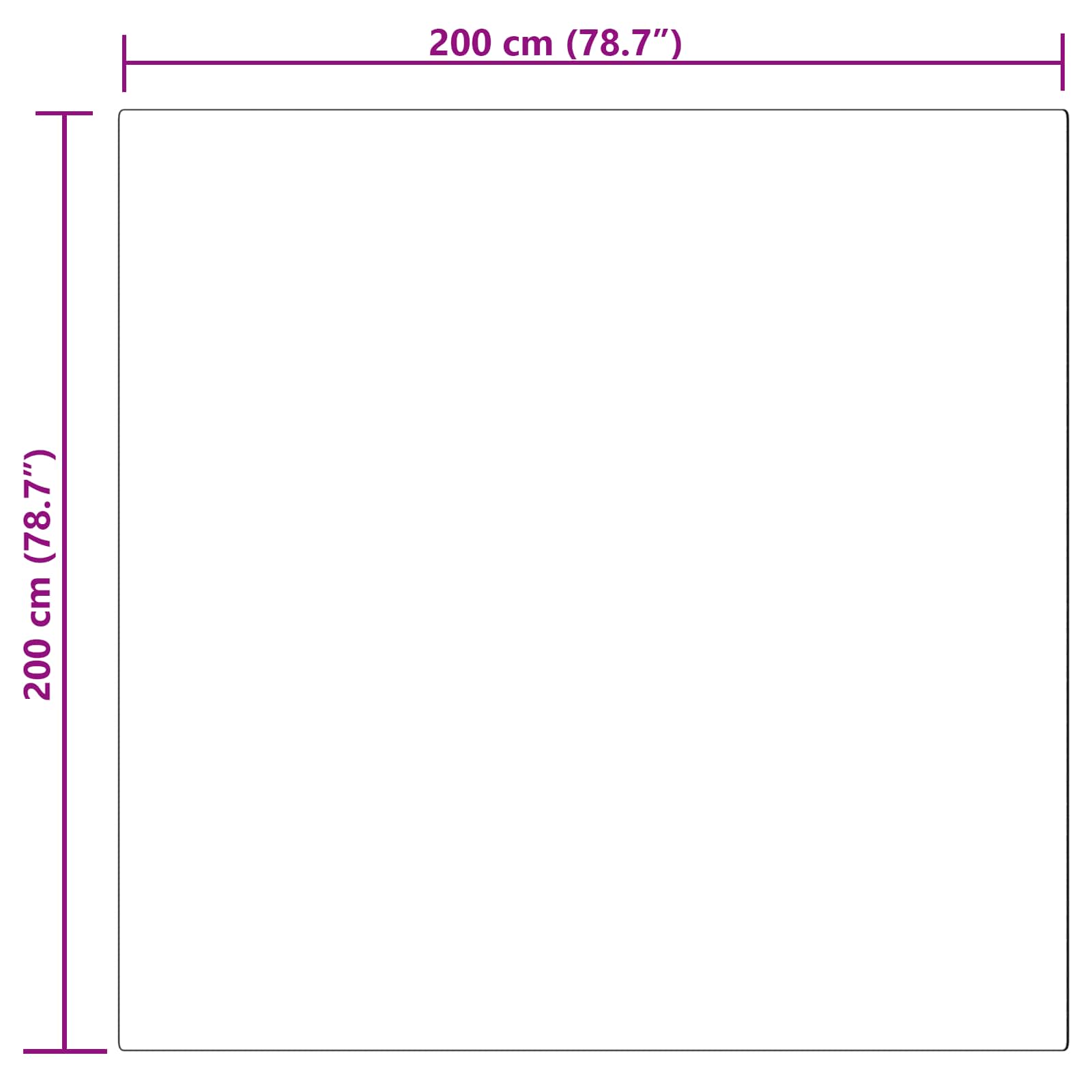 Tapijt van imitatie TAFALLA Roze 200 x 200 cm Polyester