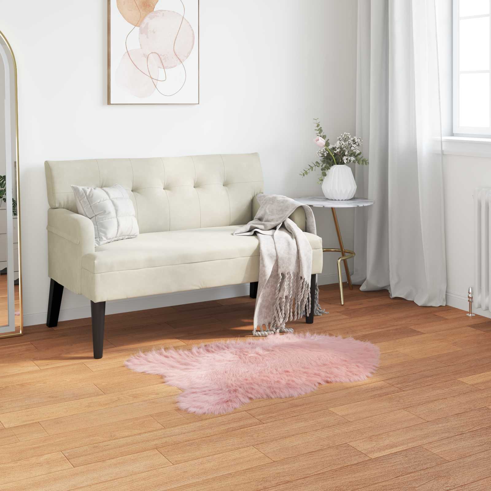 Tapijt van imitatie TAFALLA Roze 80 x 120 cm Polyester