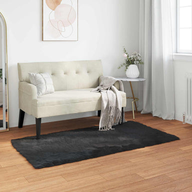 Tapijt van imitatie TAFALLA Zwart 60 x 110 cm Polyester