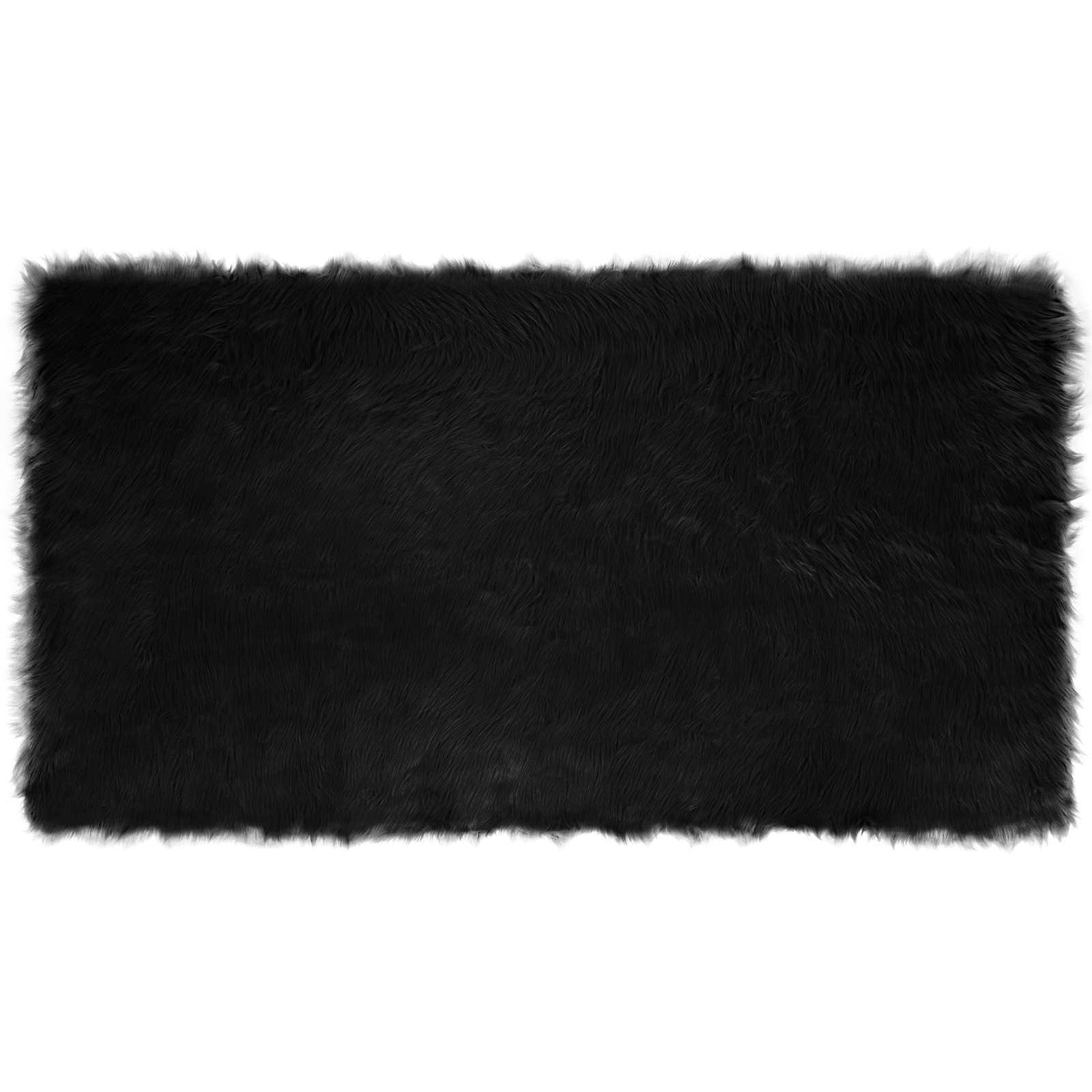 Tapijt van imitatie TAFALLA Zwart 60 x 110 cm Polyester