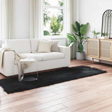 Tapijt van imitatie TAFALLA Zwart 80 x 250 cm Polyester