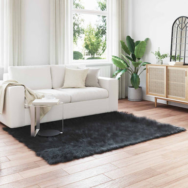 Tapijt van imitatie TAFALLA Zwart 160 x 230 cm Polyester