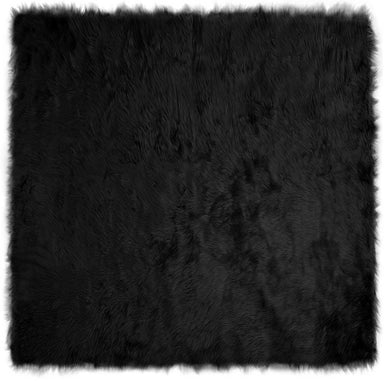 Tapijt van imitatie TAFALLA Zwart 160 x 160 cm Polyester