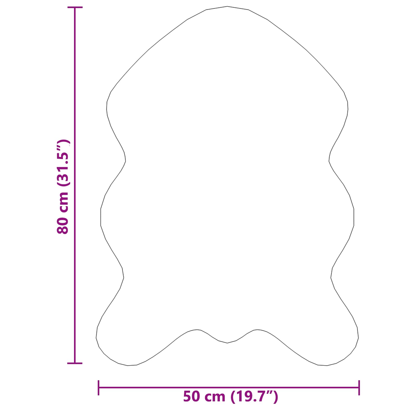 Tapijt van imitatie TAFALLA Zwart 50 x 80 cm Polyester