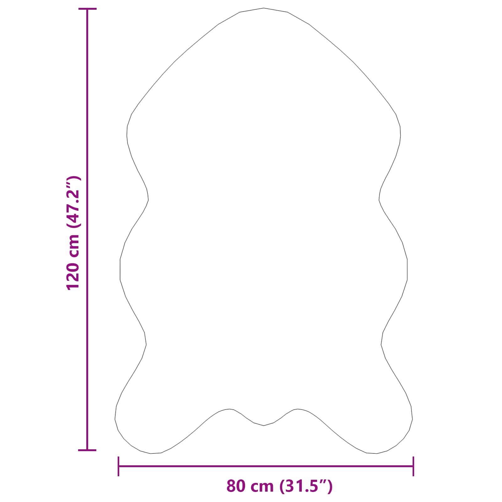 Tapijt van imitatie TAFALLA Zwart 80 x 120 cm Polyester