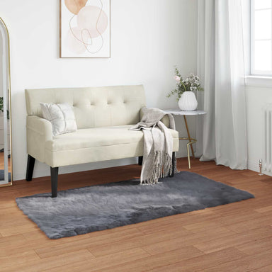 Tapijt van imitatie TAFALLA Antracietkleurig 60 x 110 cm