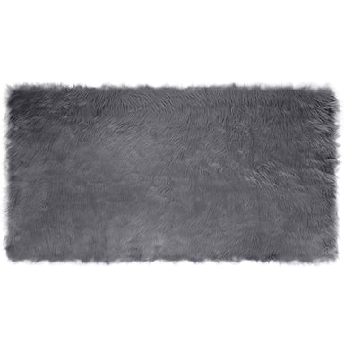 Tapijt van imitatie TAFALLA Antracietkleurig 60 x 110 cm