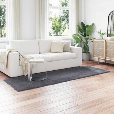 Tapijt van imitatie TAFALLA Antracietkleurig 80 x 250 cm