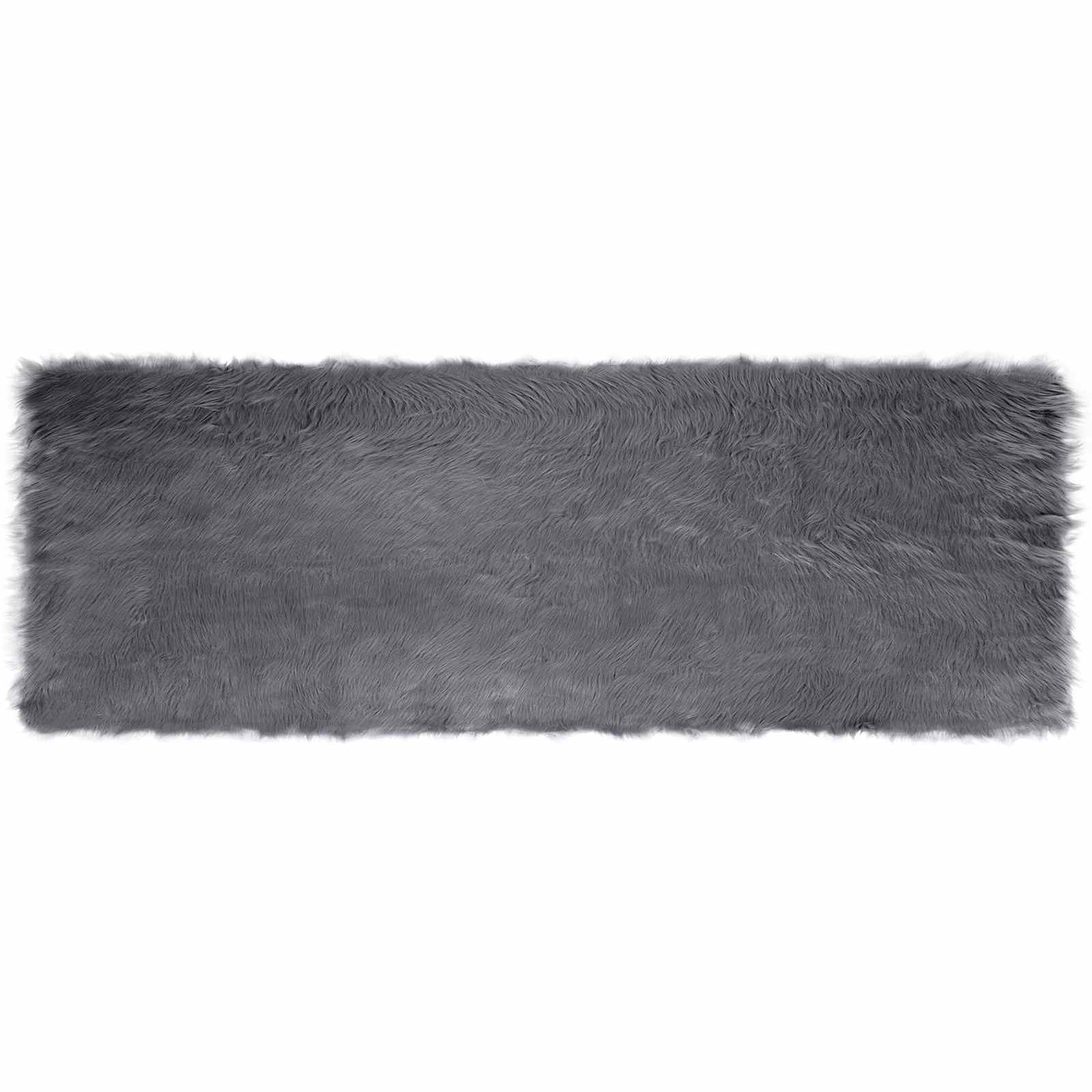 Tapijt van imitatie TAFALLA Antracietkleurig 80 x 250 cm