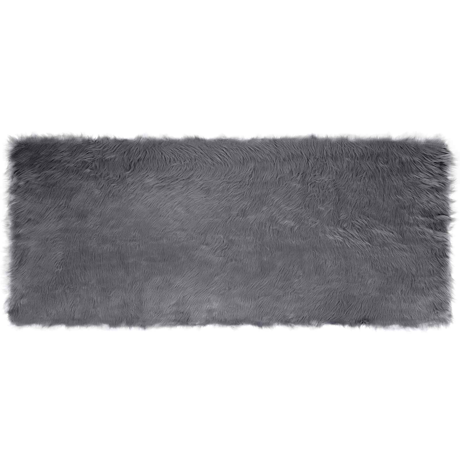 Tapijt van imitatie TAFALLA Antracietkleurig 100 x 200 cm