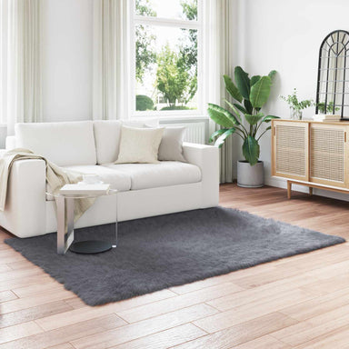 Tapijt van imitatie TAFALLA Antracietkleurig 120 x 170 cm
