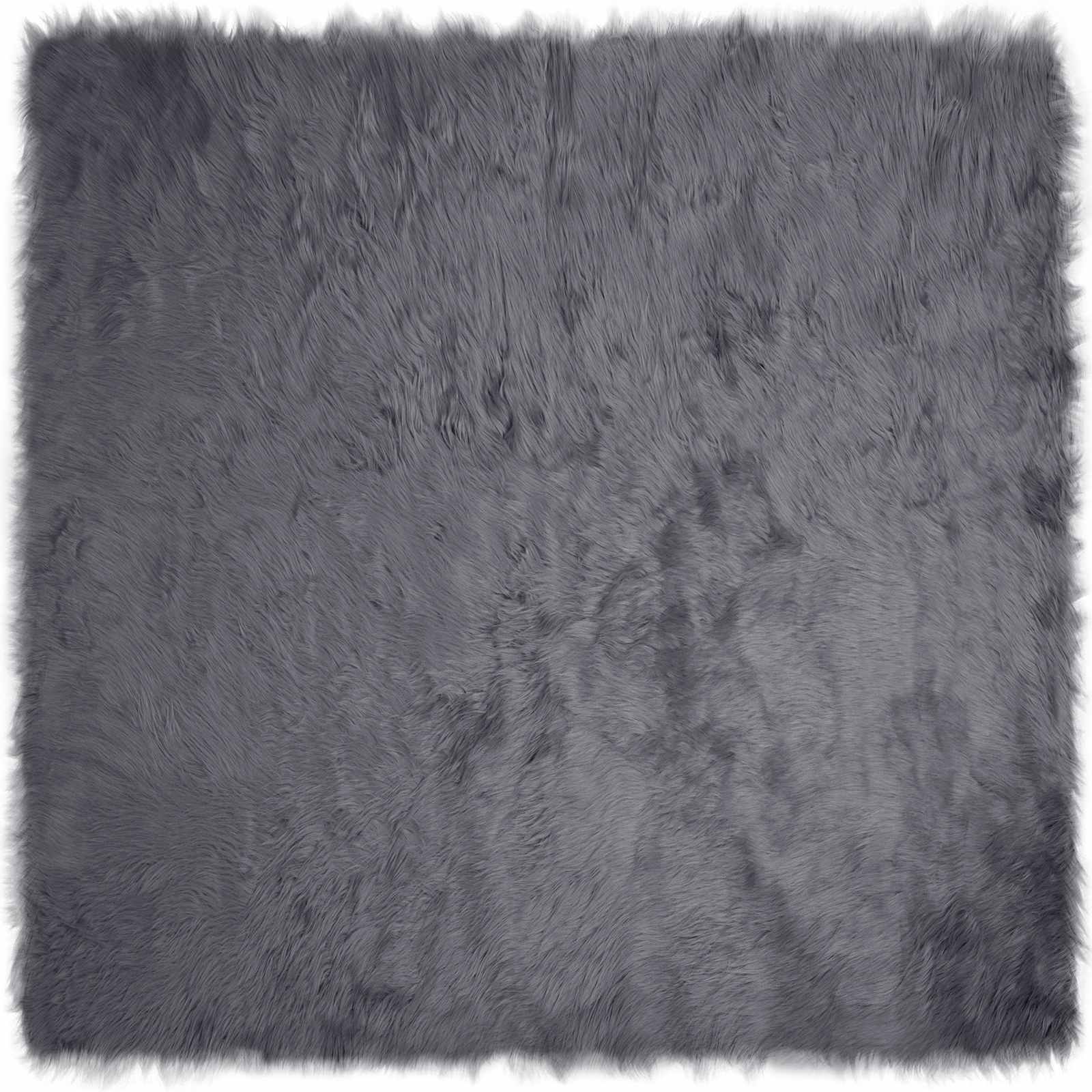 Tapijt van imitatie TAFALLA Antracietkleurig 120 x 120 cm