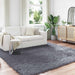 Tapijt van imitatie TAFALLA Antracietkleurig 200 x 200 cm